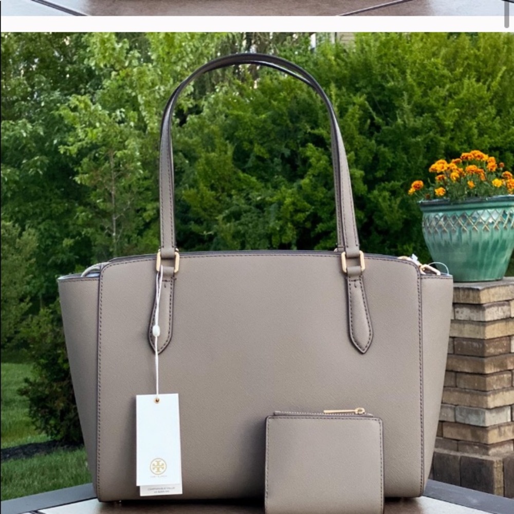 NWT Tory Burch Emerson Top Zip Tote & Wallet Set - Picture 6 of 6